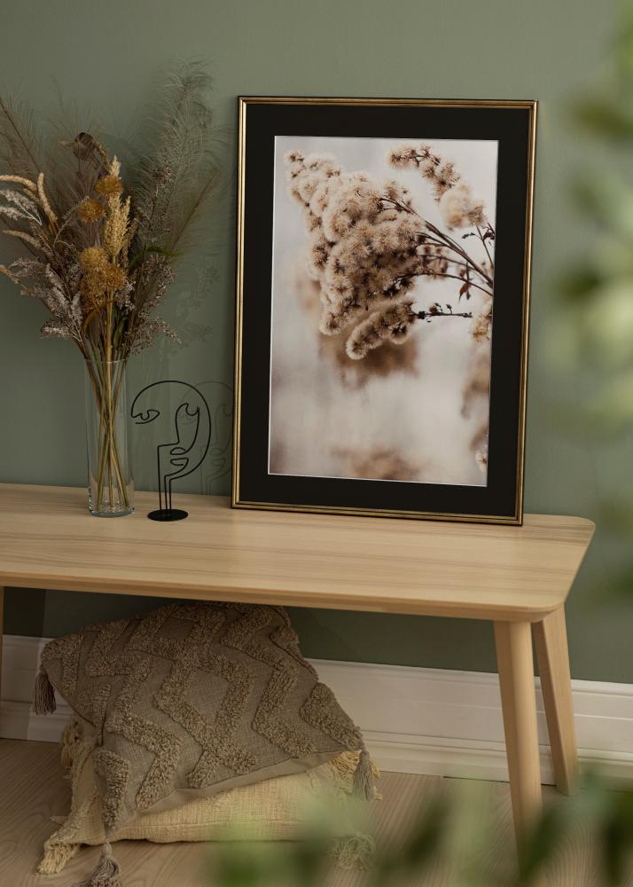 Keret Horndal Arany 35x50 cm - Paszpartu Fekete 24x30 cm