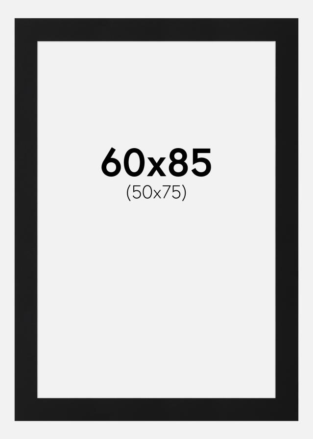 Paszpartu Fekete Standard (Fehér Mag) 60x85 cm (50x75)