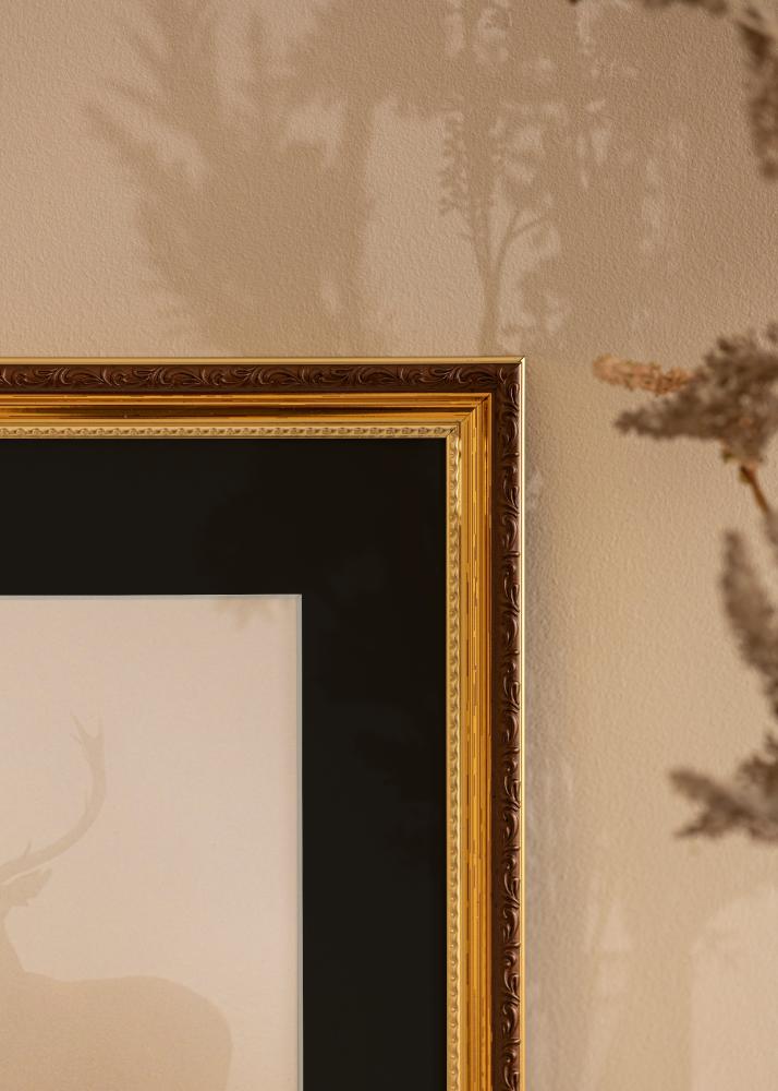 Keret Abisko Arany 24x30 cm - Paszpartu Fekete 18x24 cm