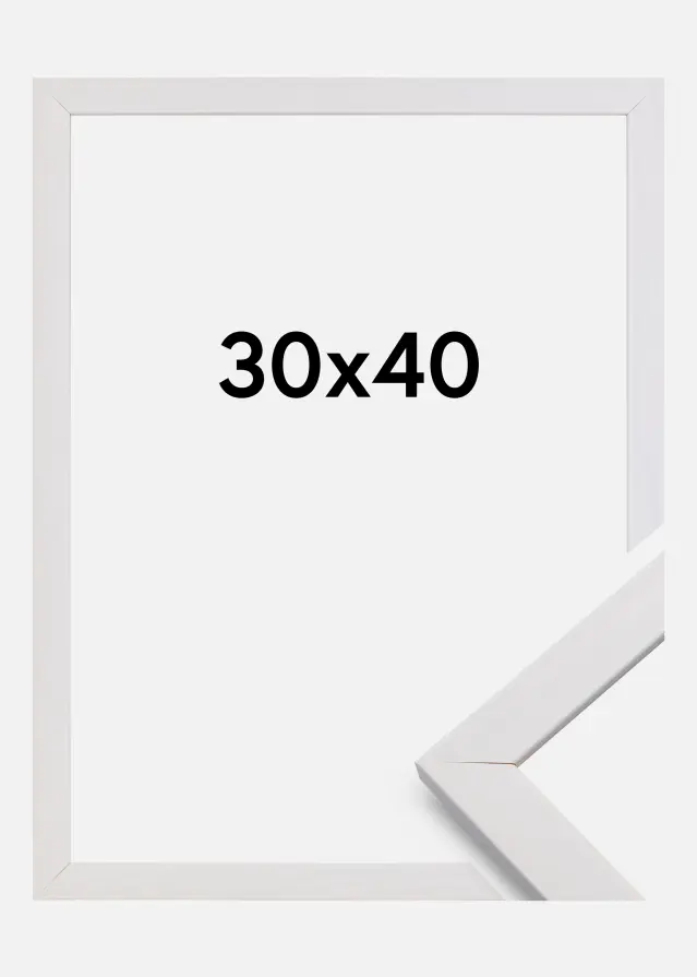 Keret Elegáns Akrilüveg Fehér 30x40 cm