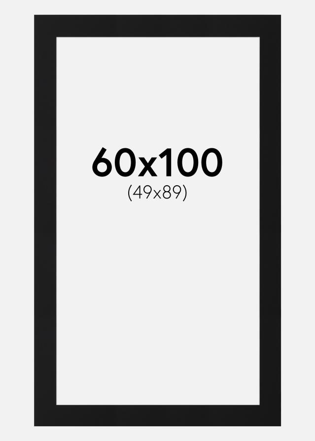 Paszpartu Fekete Standard (Fehér Mag) 60x100 cm (49x89)