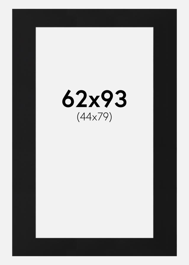 Paszpartu Fekete Standard (Fehér Mag) 62x93 cm (44x79)