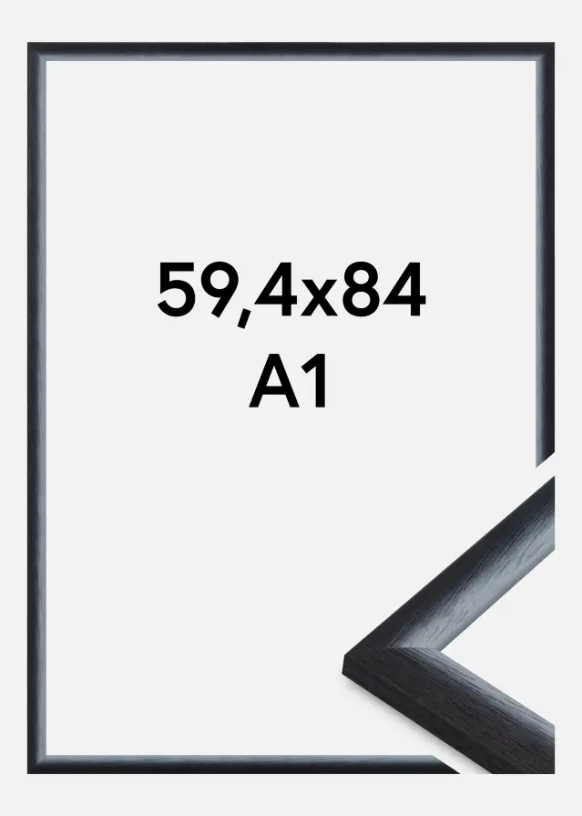 Keret Cornwall Akrilüveg Fekete 59,4x84,1 cm (A1)