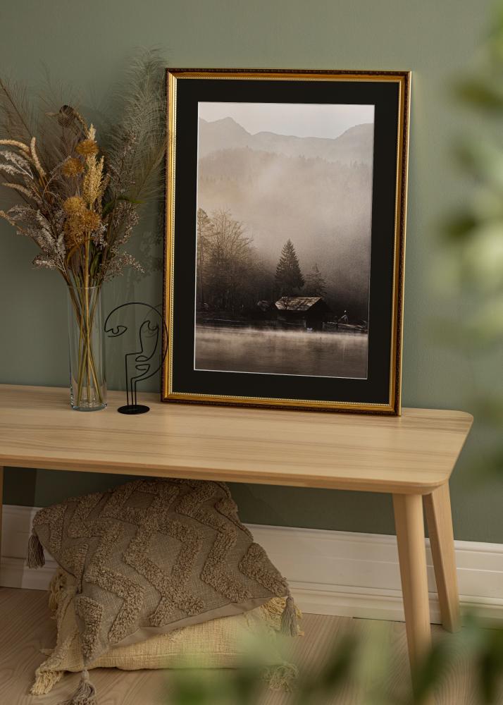 Keret Abisko Arany 24x30 cm - Paszpartu Fekete 18x24 cm