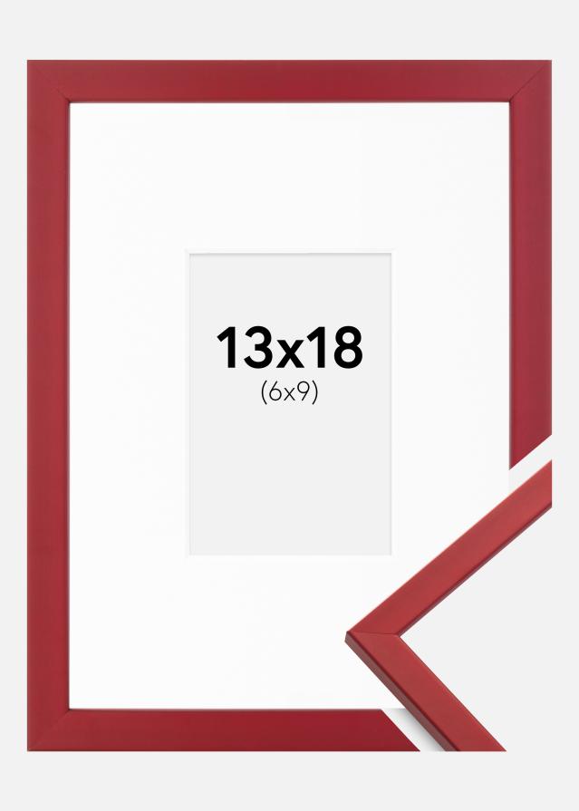 Keret Edsbyn Piros 13x18 cm - Paszpartu Fehér 7x10 cm