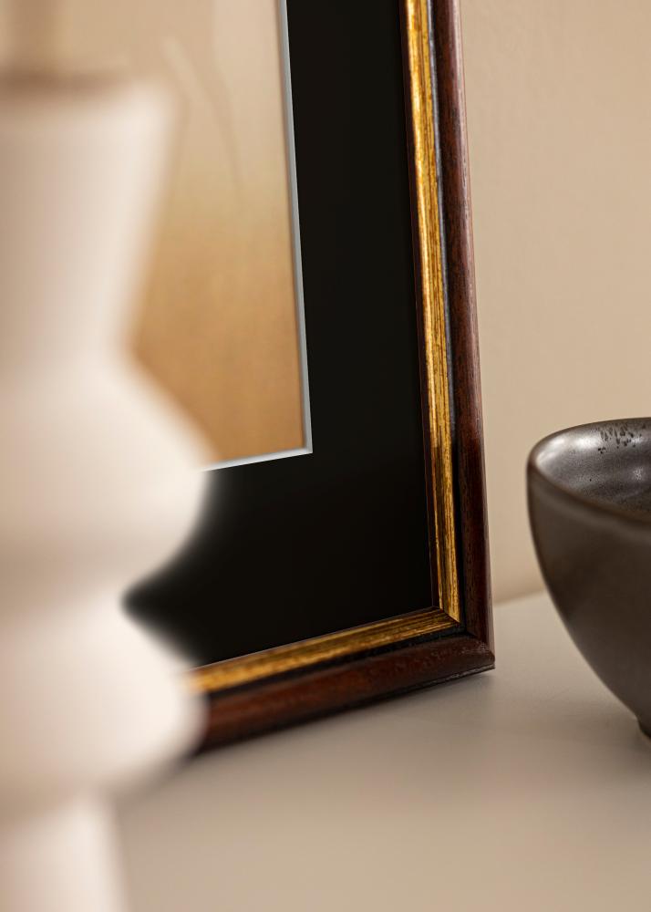 Keret Siljan Barna 40x50 cm - Paszpartu Fekete 27x35 cm