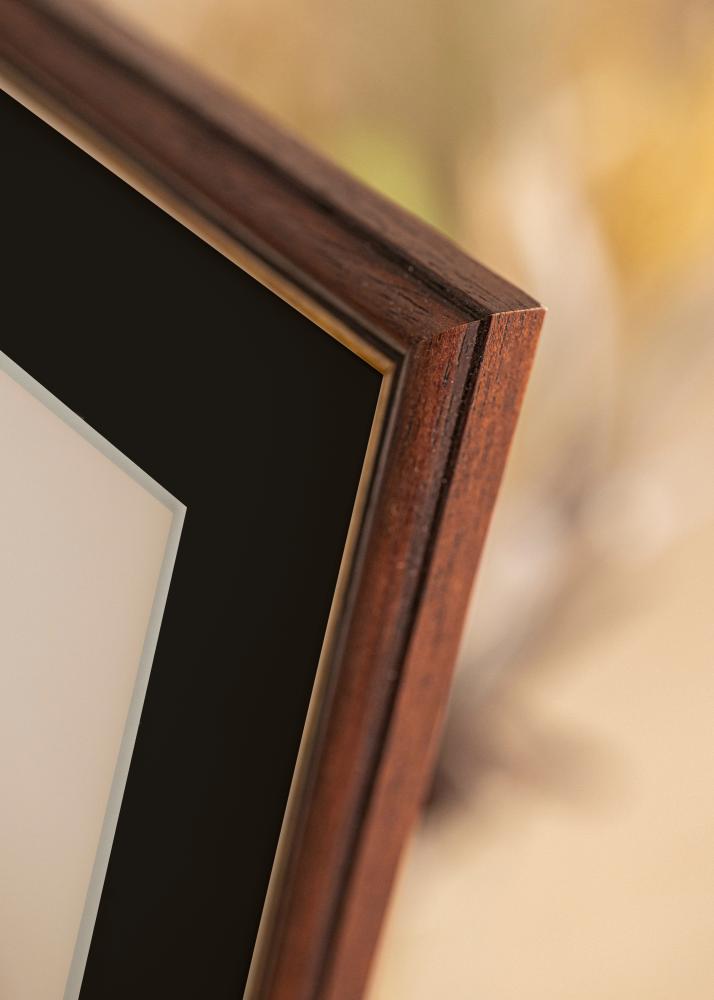 Keret Siljan Barna 40x50 cm - Paszpartu Fekete 27x35 cm