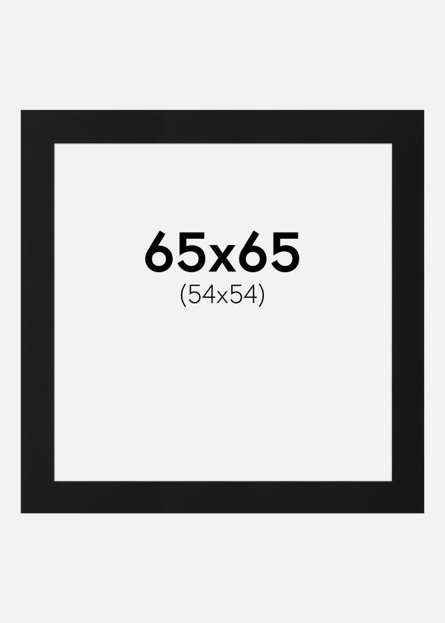 Paszpartu Fekete Standard (Fehér Mag) 65x65 cm (54x54)