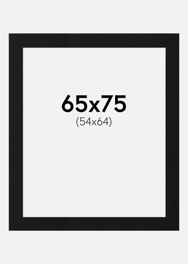 Paszpartu Fekete Standard (Fehér Mag) 65x75 cm (54x64)