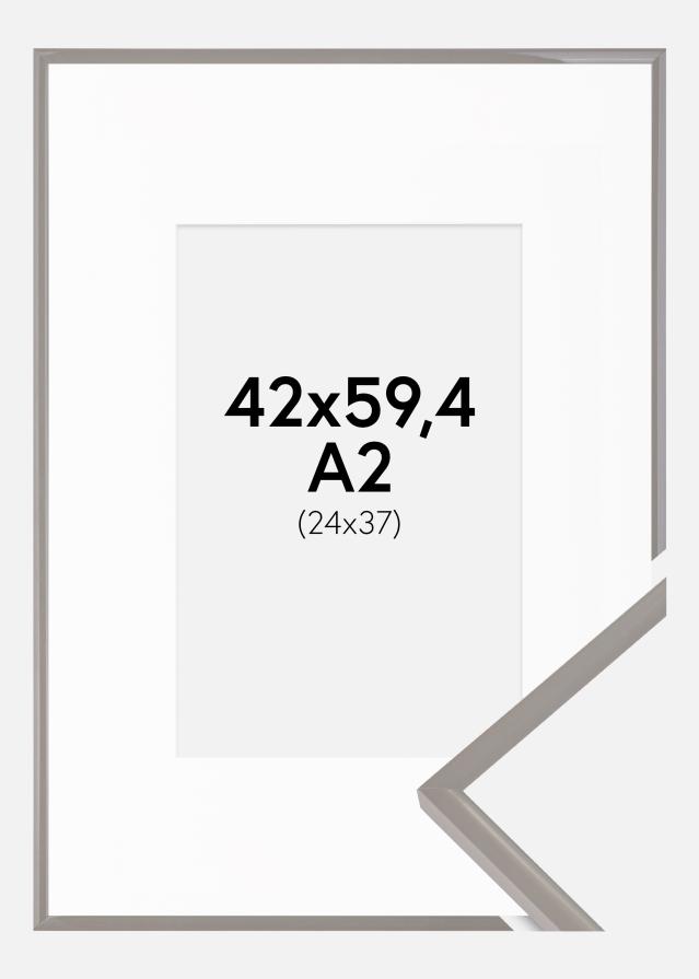 Keret New Lifestyle Earth Grey 42x59,4 cm (A2) - Paszpartu Fehér 25x38 cm