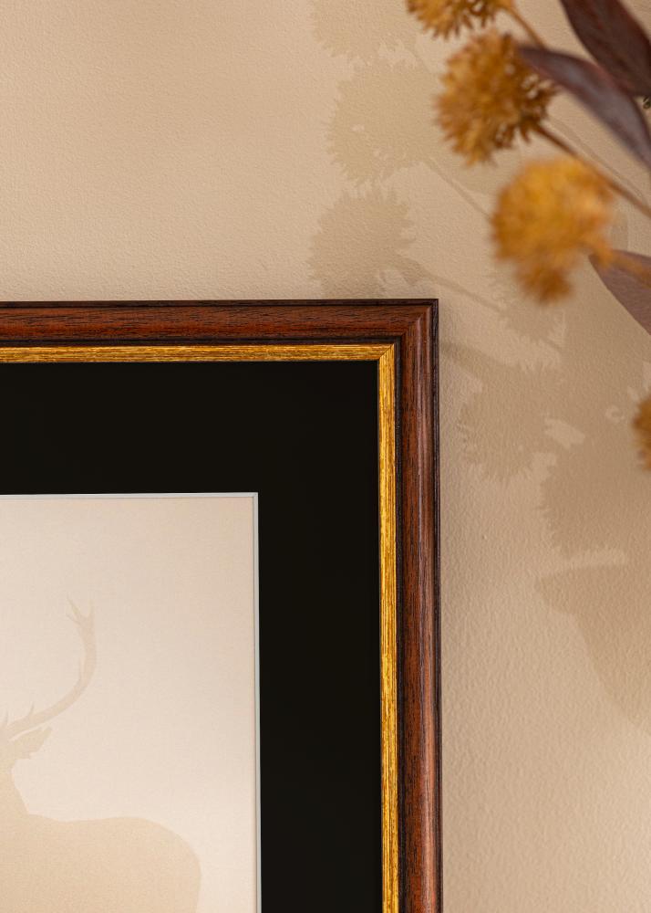 Keret Siljan Barna 40x50 cm - Paszpartu Fekete 27x35 cm