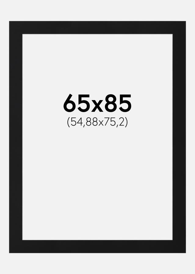 Paszpartu Fekete Standard (Fehér Mag) 65x85 cm (54,88x75,2)