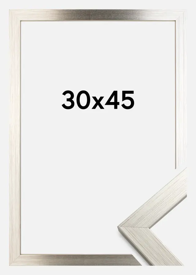 Keret Ezüst Wood Akrilüveg 30x45 cm