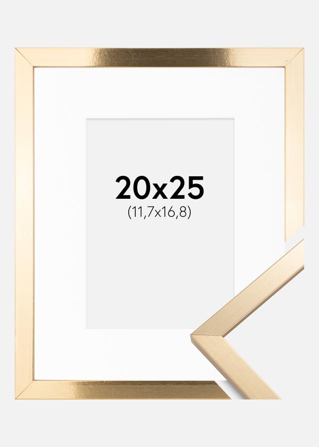 Keret Trendy Arany 20x25 cm - Paszpartu Fehér 5x7 inches