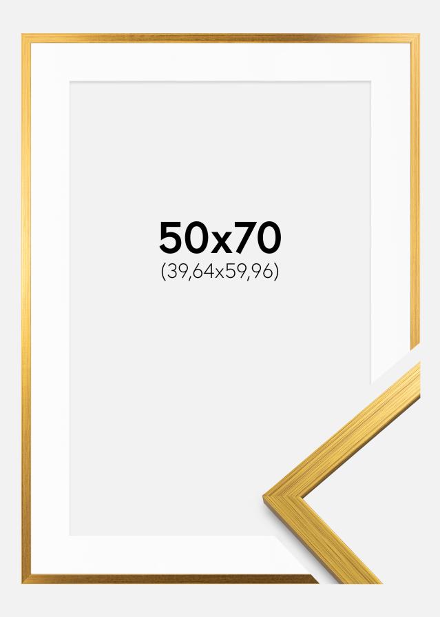 Keret Edsbyn Arany 50x70 cm - Paszpartu Fehér 16x24 inches