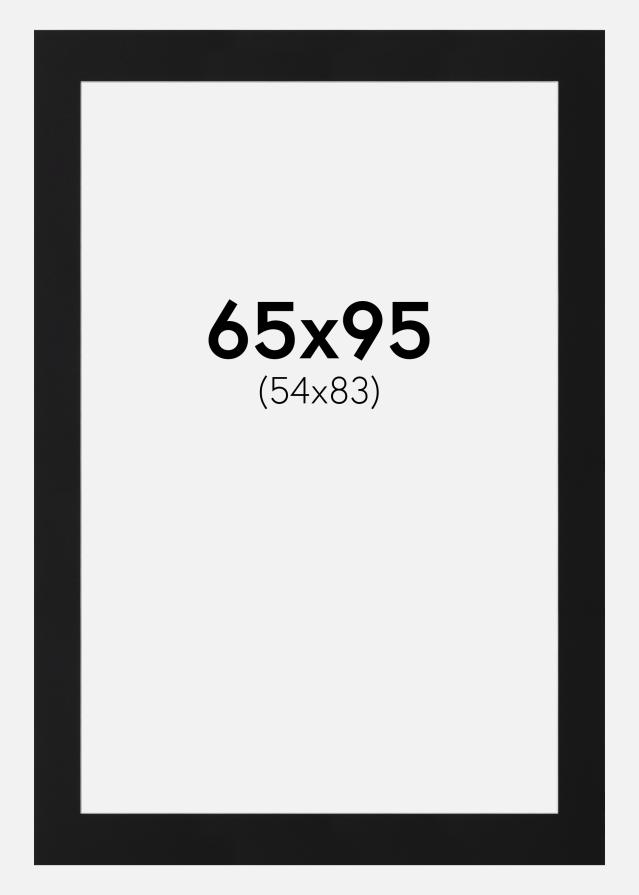 Paszpartu Fekete Standard (Fehér Mag) 65x95 cm (54x83)