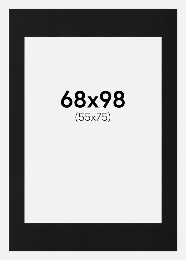 Paszpartu Fekete Standard (Fehér Mag) 68x98 cm (55x75)