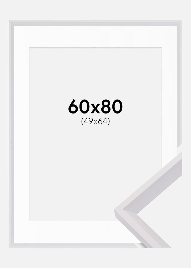Keret Globe Fehér 60x80 cm - Paszpartu Fehér 50x65 cm