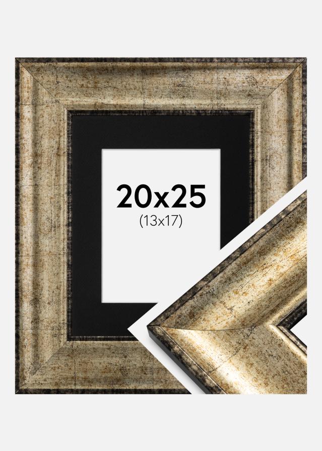 Keret Saltsjöbaden Antik arany 20x25 cm - Paszpartu Fekete 14x18 cm