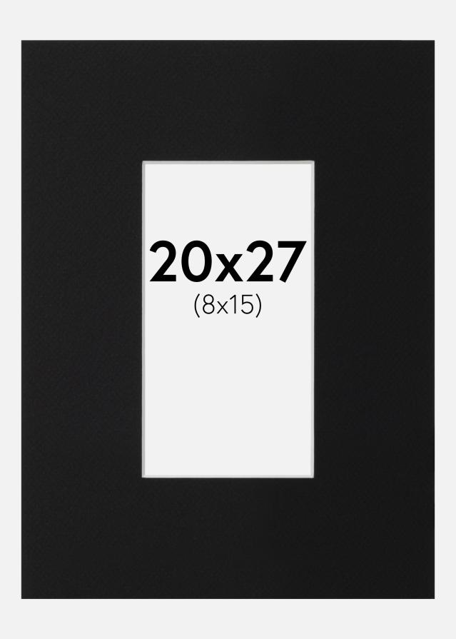 Paszpartu Fekete Standard (Fehér Mag) 20x27 cm (8x15)