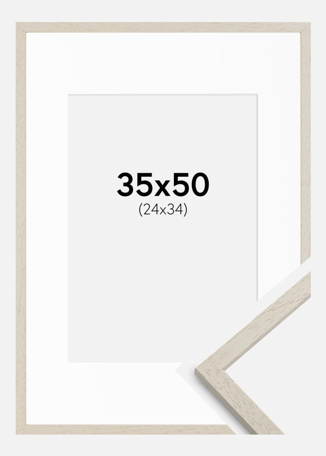 Keret Edsbyn Homok 35x50 cm - Paszpartu Fehér 25x35 cm