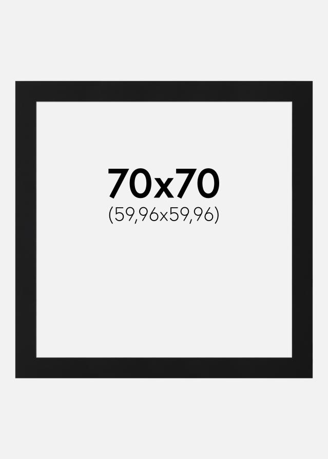 Paszpartu Fekete Standard (Fehér Mag) 70x70 cm (59,96x59,96)