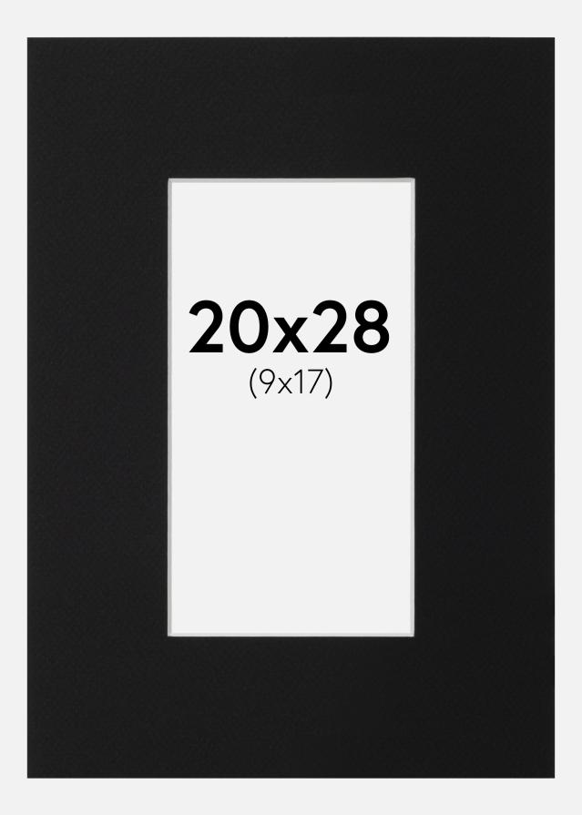 Paszpartu Fekete Standard (Fehér Mag) 20x28 cm (9x17)