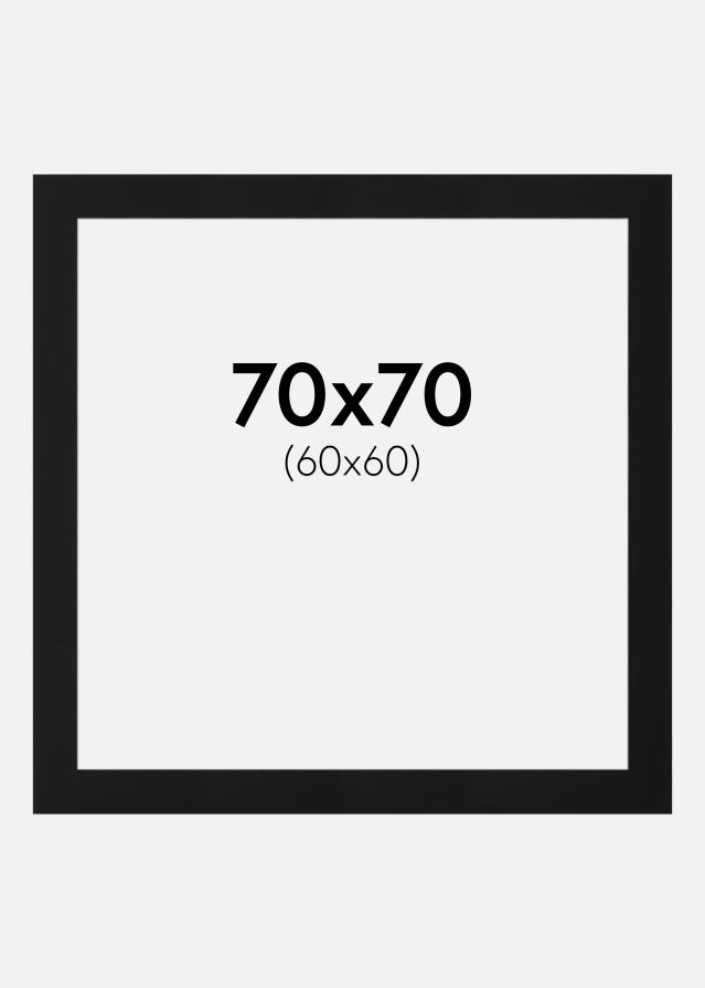 Paszpartu Fekete Standard (Fehér Mag) 70x70 cm (60x60)