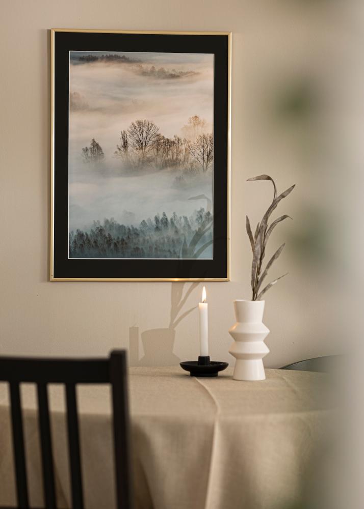 Keret New Lifestyle Arany 30x40 cm - Paszpartu Fekete 21x29,7 cm (A4)