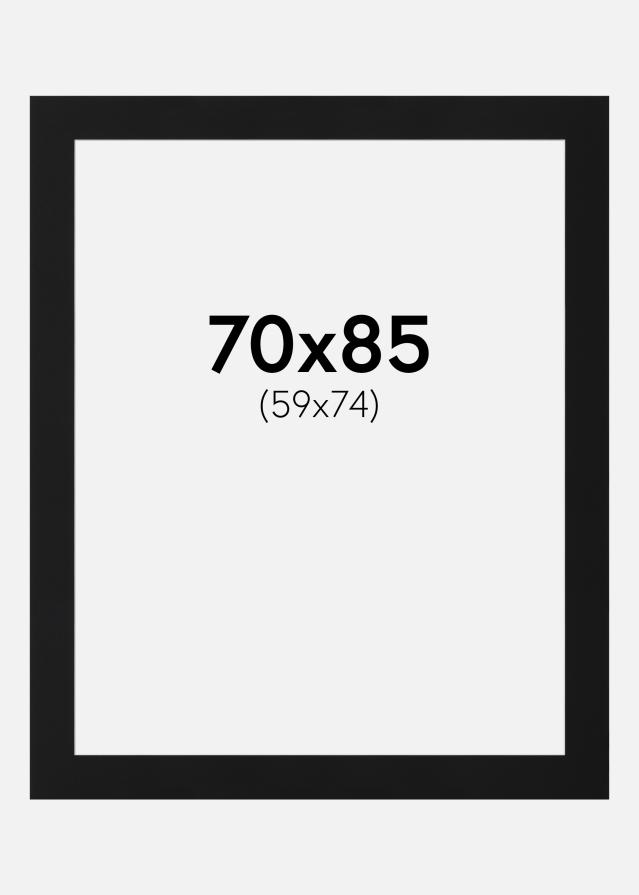 Paszpartu Fekete Standard (Fehér Mag) 70x85 cm (59x74)
