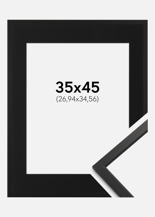 Keret Edsbyn Fekete 35x45 cm - Paszpartu Fekete 11x14 inches (27,94x35,56 cm)