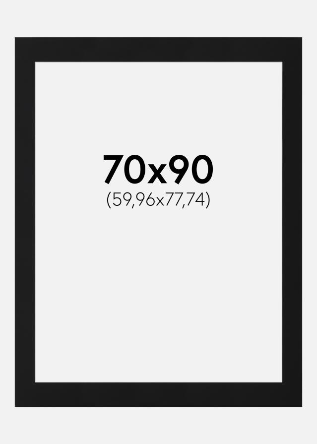 Paszpartu Fekete Standard (Fehér Mag) 70x90 cm (59,96x77,74)