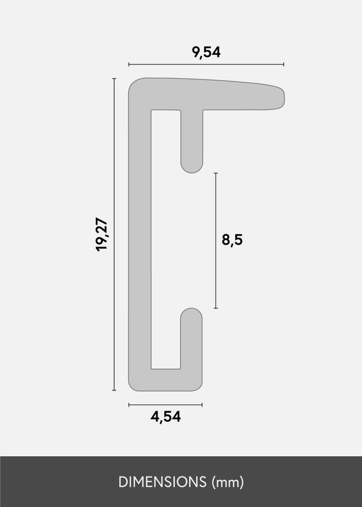 Keret Neptune Akrilüveg White Oak 50x70 cm