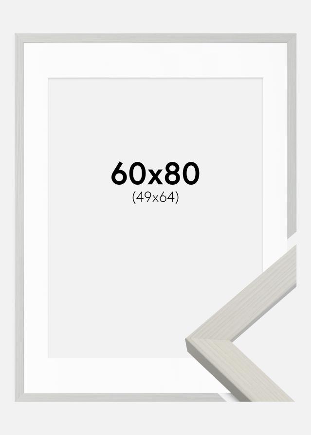 Keret Fiorito Fehér 60x80 cm - Paszpartu Fehér 50x65 cm