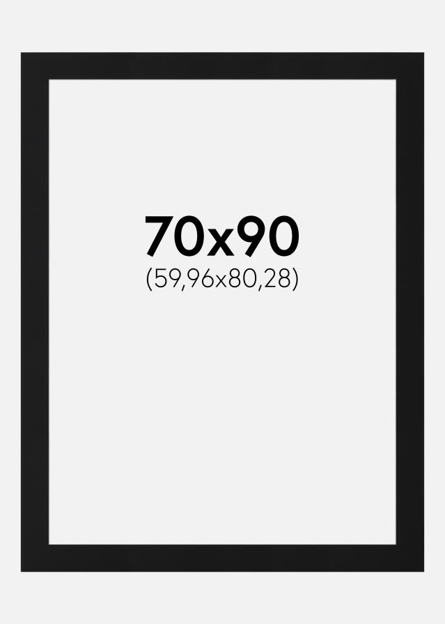 Paszpartu Fekete Standard (Fehér Mag) 70x90 cm (59,96x80,28)