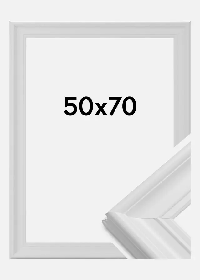 Keret Mora Prémium Akrilüveg Fehér 50x70 cm