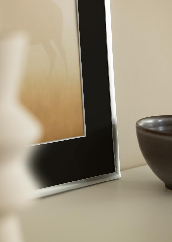 Keret New Lifestyle Ezüst 50x70 cm - Paszpartu Fekete 16x24 inches