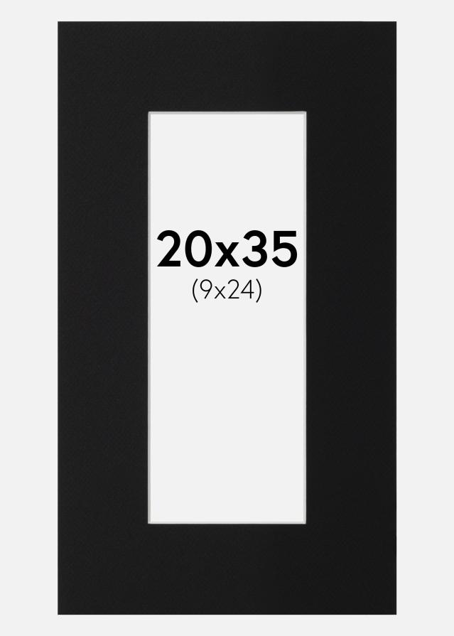 Paszpartu Fekete Standard (Fehér Mag) 20x35 cm (9x24)