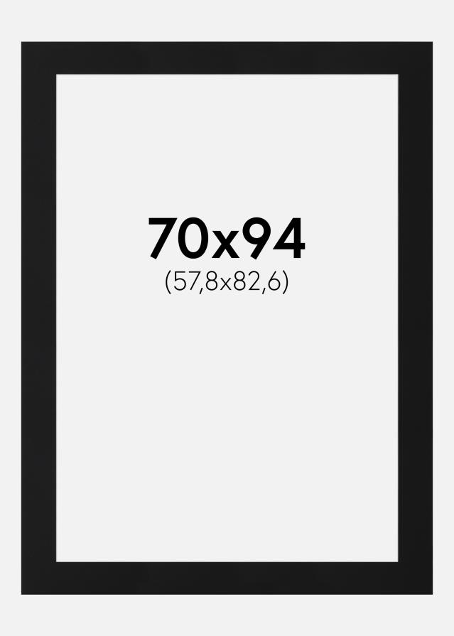 Paszpartu Fekete Standard (Fehér Mag) 70x94 cm (57,8x82,6)