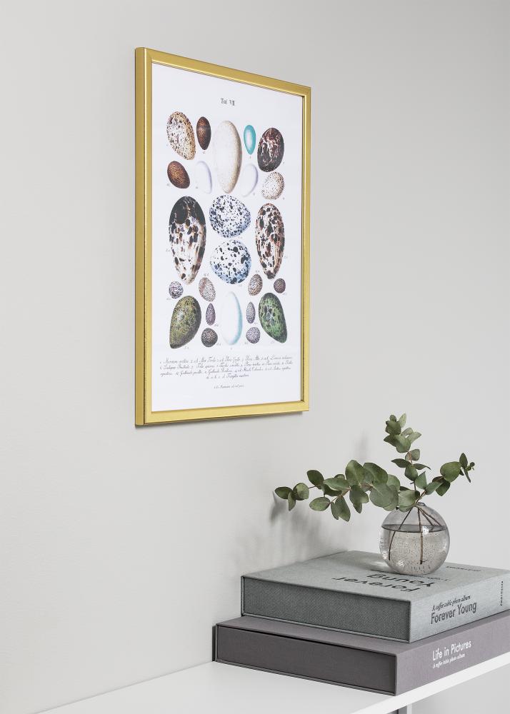 Keret Slim Matt Tükröződésmentes üveg Arany 20x20 cm