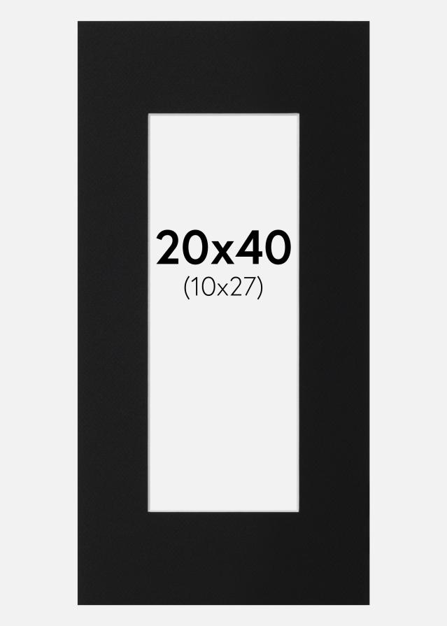 Paszpartu Fekete Standard (Fehér Mag) 20x40 cm (10x27)