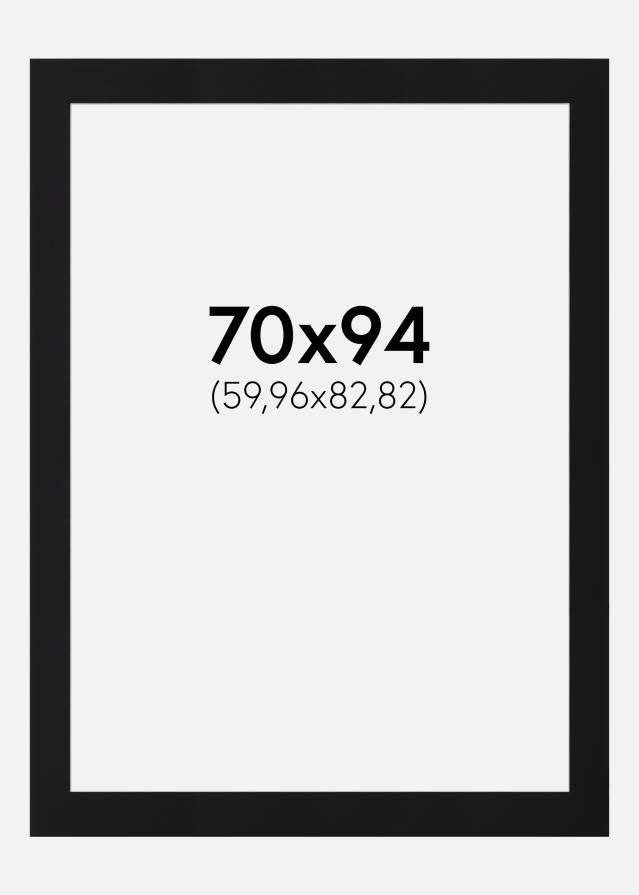 Paszpartu Fekete Standard (Fehér Mag) 70x94 cm (59,96x82,82)