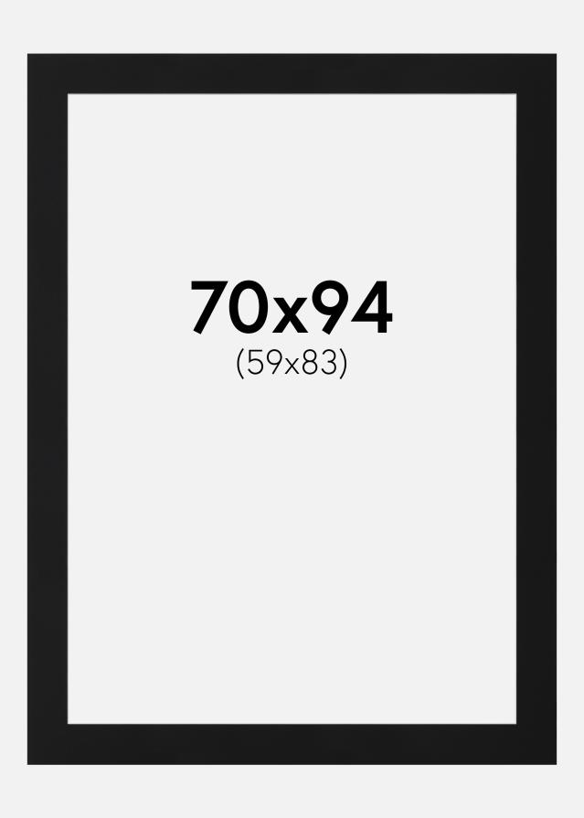 Paszpartu Fekete Standard (Fehér Mag) 70x94 cm (59x83)