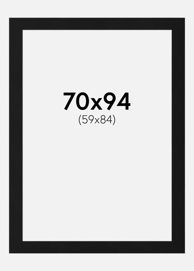 Paszpartu Fekete Standard (Fehér Mag) 70x94 cm (59x84)