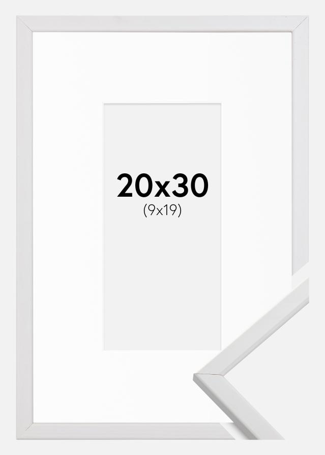 Keret Galant Fehér 20x30 cm - Paszpartu Fehér 10x20 cm