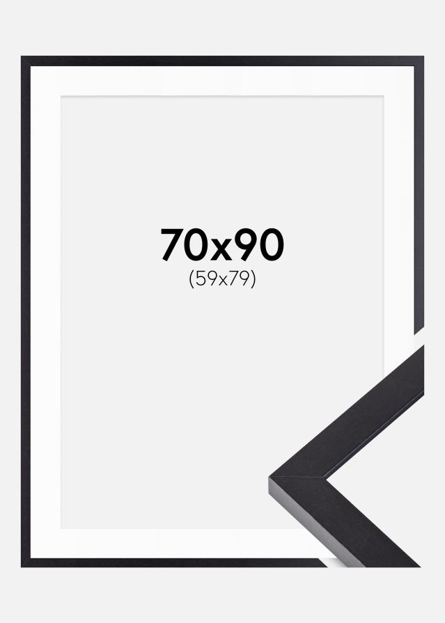 Keret Selection Fekete 70x90 cm - Paszpartu Fehér 60x80 cm