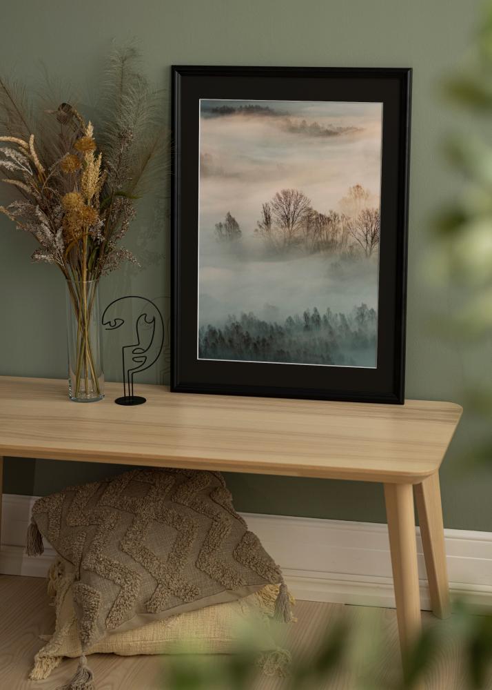 Keret Siljan Fekete 60x60 cm - Paszpartu Fekete 50x50 cm