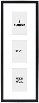 Edsbyn Kollázs keret V Fekete - 3 Képek (11x15 cm)