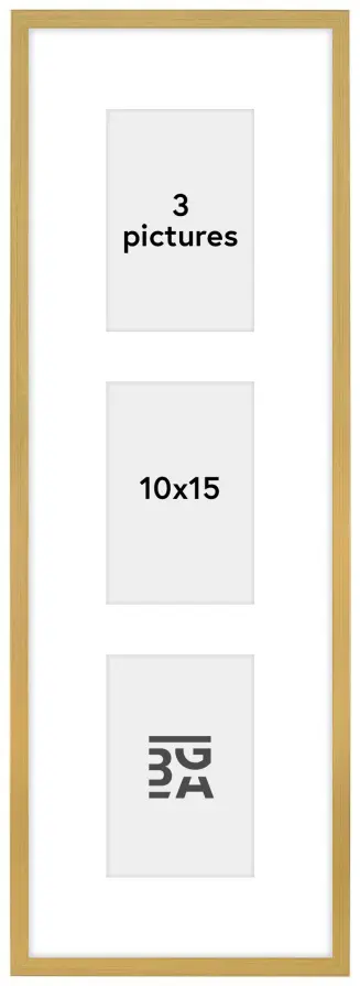 Edsbyn Kollázs keret IV Arany - 3 Képek (10x15 cm)