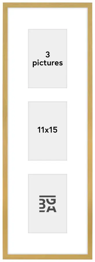 Edsbyn Kollázs keret VIII Arany - 3 Képek (11x15 cm)